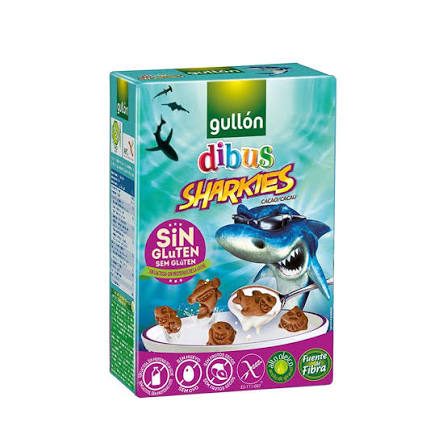 GULLON Sharkies Бисквити со какао без глутен, 250 г