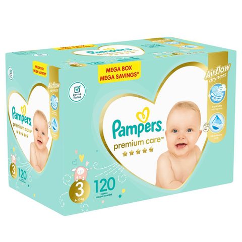 Pampers Premium Care бр.3 (6-10кг) Бебешки пелени 120/1