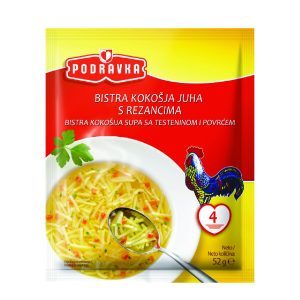 ПОДРАВКА – СУПА КОКОШЈА СО ТЕСТЕНИНИ И ЗЕЛЕНЧУК 52 Г
