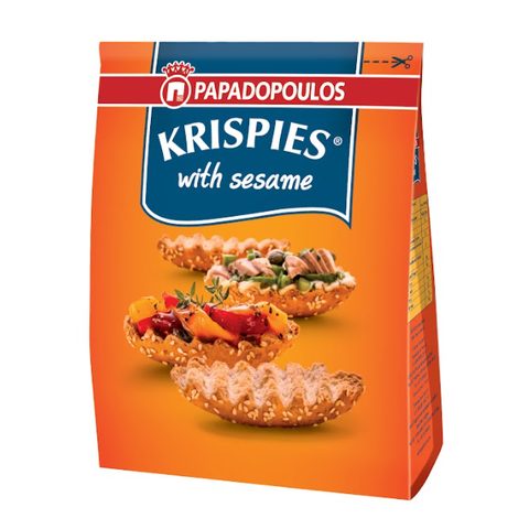 Papadopulos Krispies Двопек со сусам 200гр