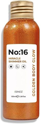 SINOZ NO:16 Miracle Shimmer Oil Масло за тело со златен сјај, 100 мл