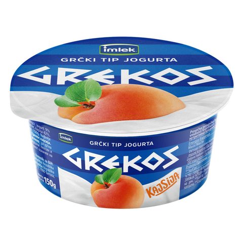 ЈОГУРТ ГРЧКИ ГРЕКОС 150гр КАЈСИЈА