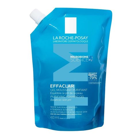 LA ROCHE POSAY Effaclar Гел за чистење лице за масна кожа, рефил пакување, 400 мл