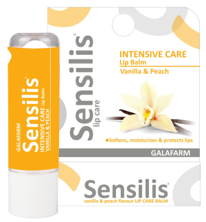 SENSILIS Vanilla & Peach Балсам за усни, 5 мл