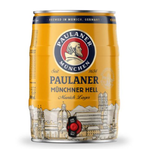 ПИВО ПАУЛАНЕР МИНХЕНЕР ХЕЛ БУРЕ 4.9 % 5 Л