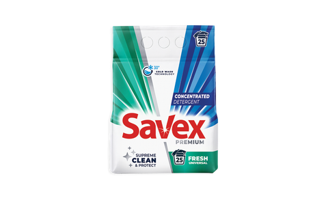 Savex 2 in 1 Fresh Прашок за перење 2кг
