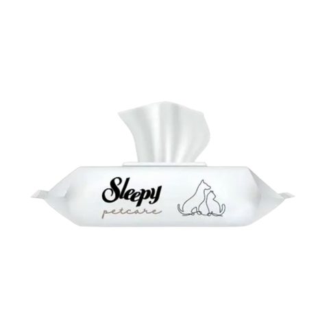 SLEEPY Pet Care Влажни марамчиња за миленичиња, 60 марамчиња