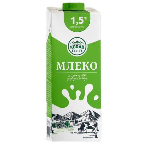 МЛЕКО КОРАБ ТРНИЦА 1.5% 1Л