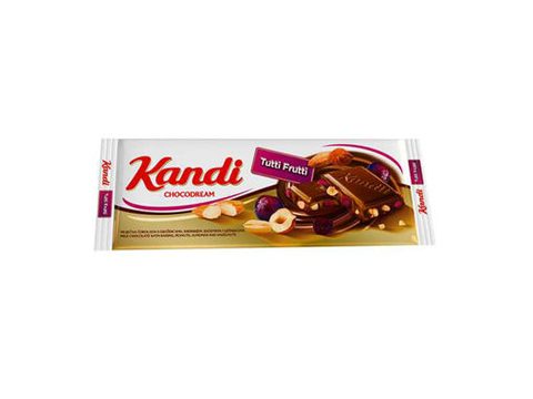 КАНДИТ ЧОКОЛАДА ТУТИ ФРУТИ 80 ГР