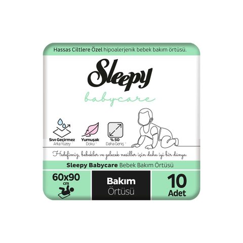 SLEEPY Baby Care Бебешки подлоги 60x90, 10 парчиња