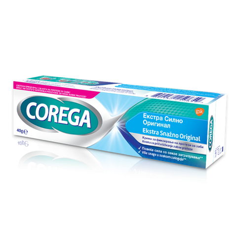 Corega Extra Strong крем за фиксирање на протези 40гр.