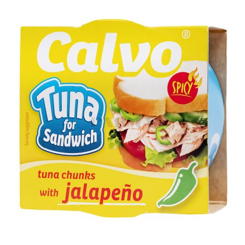 КАЛВО ТУНА ЗА СЕНДВИЧ ХАЛАПЕНО 142 ГР 24/1