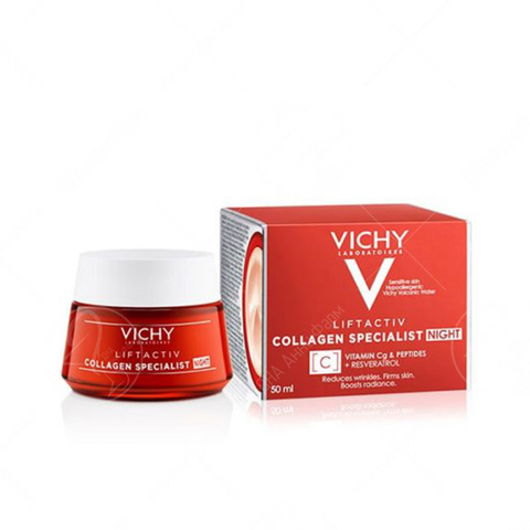 VICHY Liftactiv Collagen Specialist Ноќна нега, 50 мл