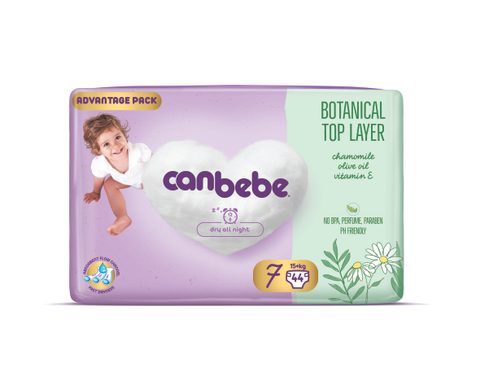 CANBEBE Пелени за бебиња бр. 7 (15+ кг), 44 пелени