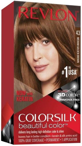 REVLON Medium Golden Brown Фарба за коса без амонијак, број 43
