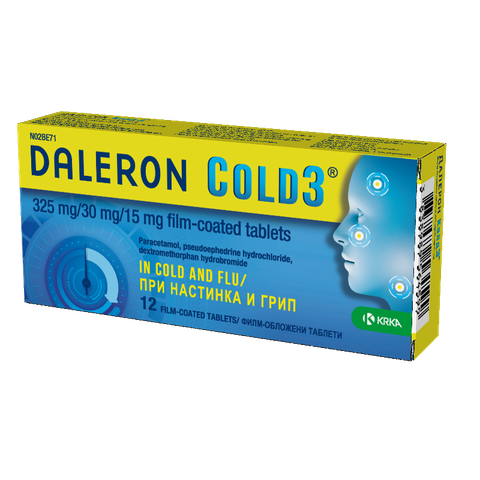 DALERON COLD 3 tabl. x12