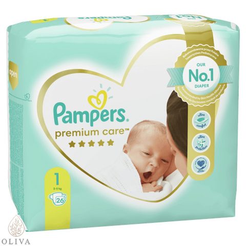 PAMPERS Premium Care Пелени за бебиња бр. 1 (2-5 кг), 26 пелени