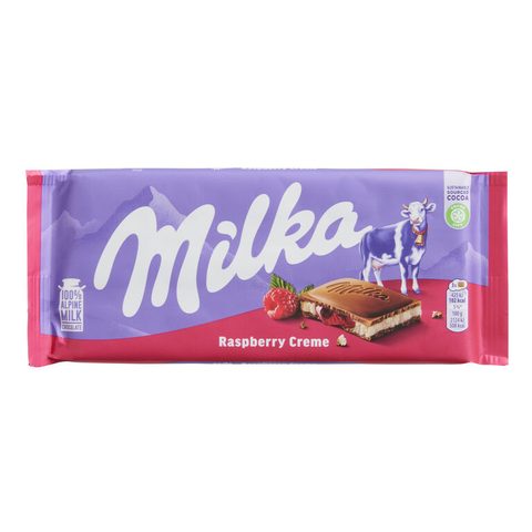 МИЛКА ЧОКОЛАДО СО МАЛИНА 100 ГР