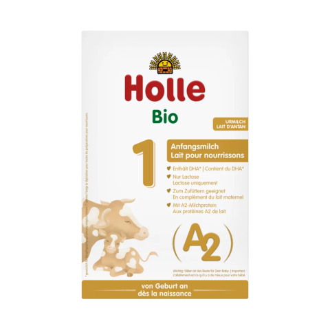 HOLLE Bio 1/A2 Органска почетна формула за доенчиња од раѓање (0-6 месеци), 400 г
