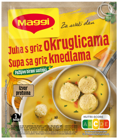 СУПА СО ГРИЗ И КНЕДЛИ МАГИ 47 Г.