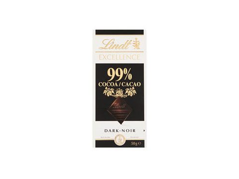 ЛИНДТ ЕКСЕЛЕНС ЧОКОЛАДО СО 99% КАКАО 50 ГР