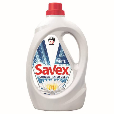 SAVEX Детергент Liquid 2in1 White 1.8l
