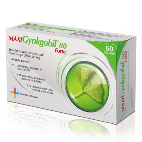 PHARMANOVA Макси гинкобил форте 80, 60 капсули