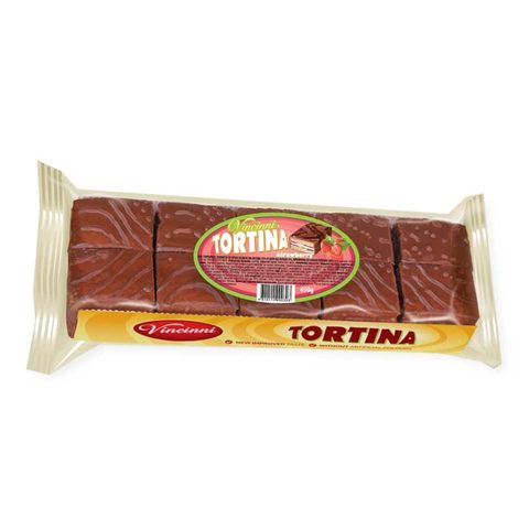 ВИНЧИНИ ТОРТИНА СО ЧОКОЛАДО 450 ГР