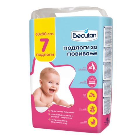 БЕКУТАН ПОДЛОГИ ЗА ПОВИВАЊЕ 60 Х 90 ЦМ 7/1