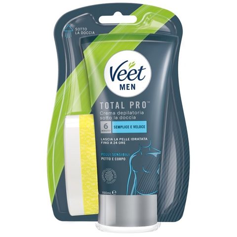 VEET Men Крем за отстранување на влакна за употреба под туш, 150 мл