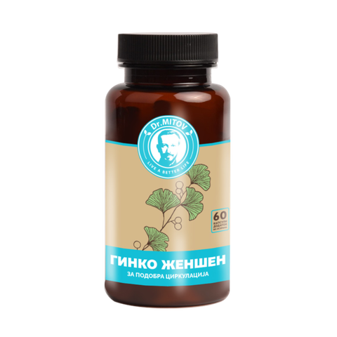 МИТОВ ГИНКО+ЖЕНШЕН x 60 капсули