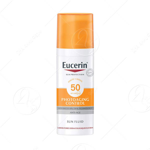 EUCERIN SUN Photoaging Control Kрем-флуид за лице за заштита од сонце, со СПФ 50, 50мл