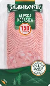 ЗЛАТИБОРАЦ КАМПЕР АЛПСКА КОЛБАСИЦА СЛАЈС 150 ГР
