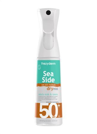 FREZYDERM Sun Sea Side Dry Mist Спреј за заштита од сонце со многу висок заштитен фактор СПФ 50+, 300 мл