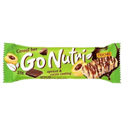 Vitalia Go Nutri Бар со кајсија и какао прелив 25гр