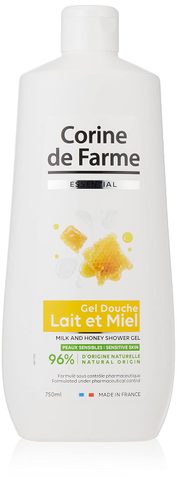 CORINE de FARME Гел за туширање со мед и млеко, 750 мл