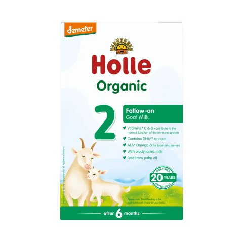 HOLLE 2 Органска последователна формула за доенчиња, по 6 месеци, од козјо млеко, 400 г