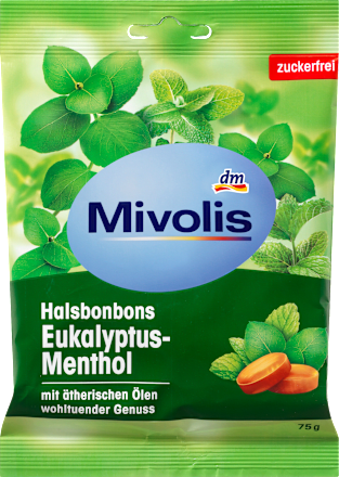 МИВОЛИС БОНБОНИ ЕУКАЛИПТУС/МЕНТОЛ 75 Г