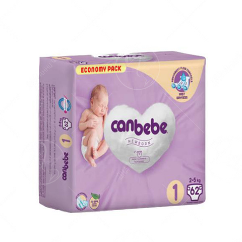 Canbebe 1 Бебешки пелени 2-5кг 62/1